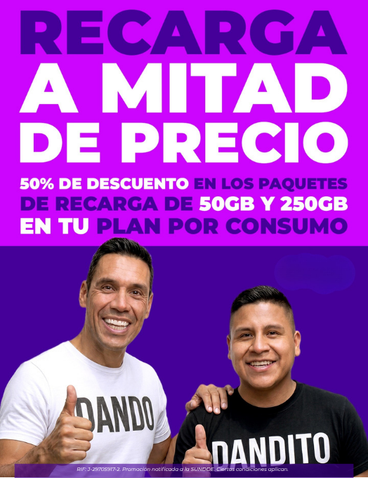 Recarga 50% mobile